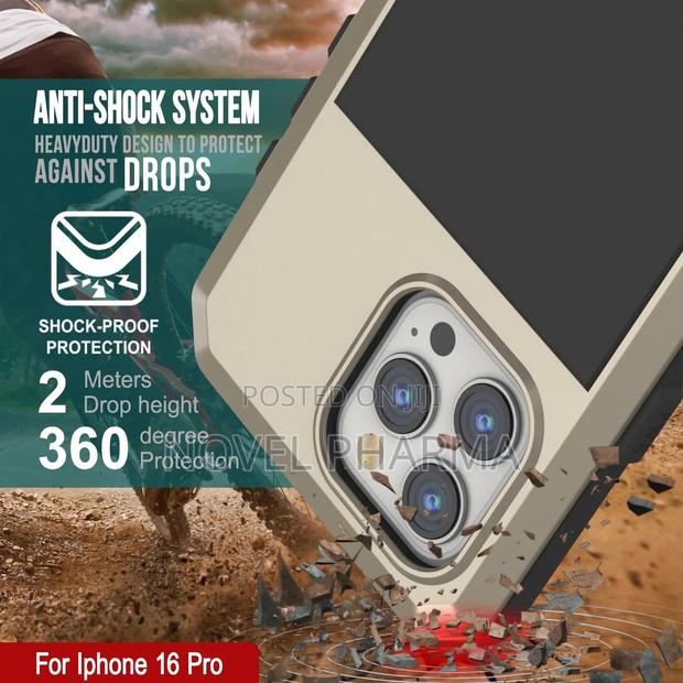 Heavy Duty Armour Case for iPhone 16pro Max (Black) · Photo 5