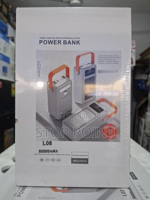 Large Capacity Power Bank - 80, 000mah · Photo 1