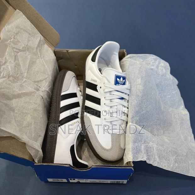 Adidas Samba Black White Leather · Photo 1