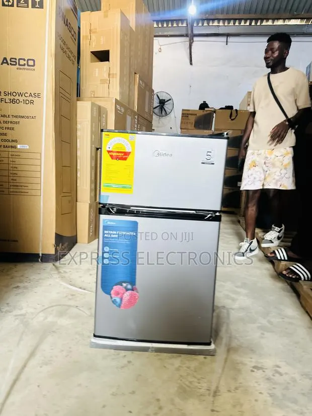 Less Expensive Double Door Table Top Fridge Midea 87l · Photo 1