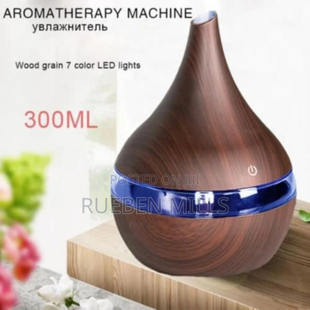 Affordable Mini Classic Dark Wood Grain Diffuser Humidifier · Photo 1