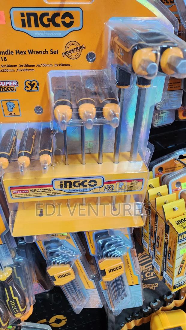 Ingco 8 PCS T Handle Hex Wench Set. Comfortable Grip · Photo 3