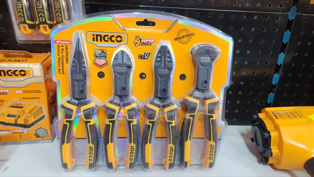 Ingco 4 Pieces Compound Action Plier Set · Photo 1