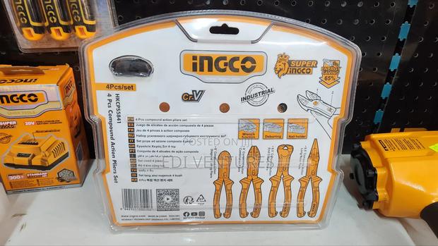 Ingco 4 Pieces Compound Action Plier Set · Photo 2
