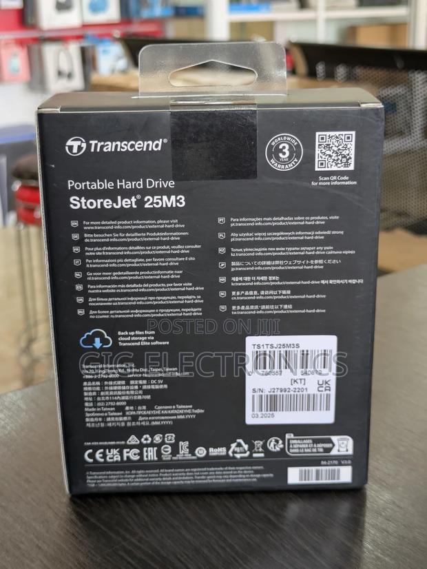 Transcend 1tb USB 3.1 Storejet 25m3 Portable Hard Drive · Photo 2