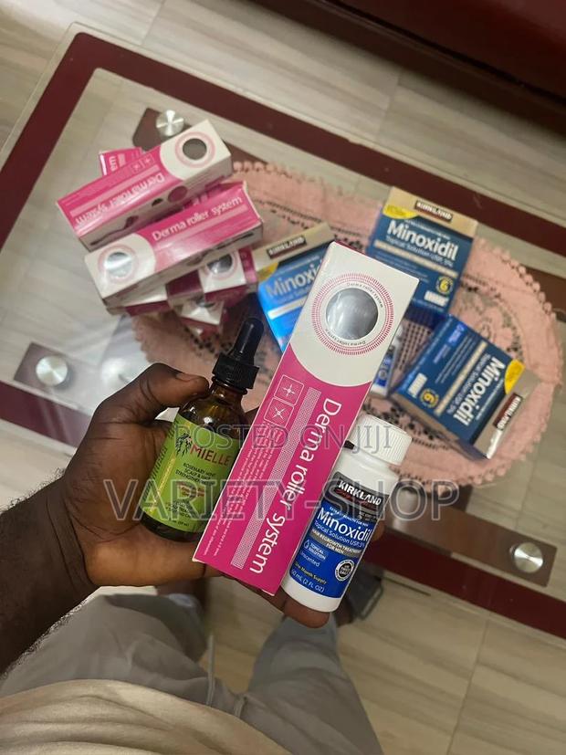 Kirkland Oil + Derma Roller + Mielle Rosemary Oil · Photo 1