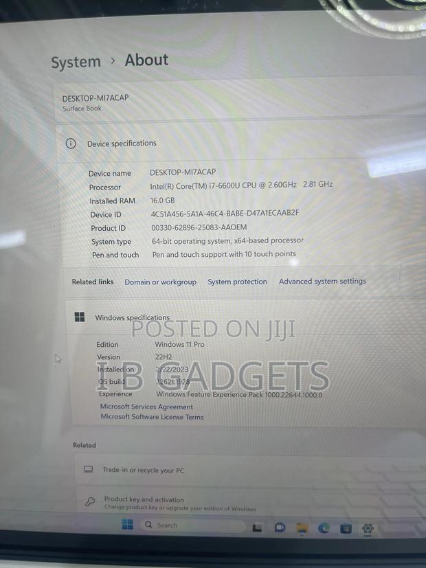 Laptop Microsoft Surface Book 3 16GB Intel Core i7 SSD 512GB · Photo 5