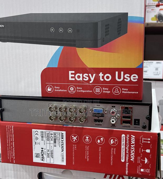 Hikvision DVR 8ch 2mp Ds-7208hghi-Mi/T Support Tway Audio · Photo 1