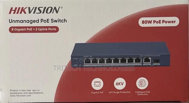 Hikvision 8port With SFP Unmanaged Poe Switch Ds-3e0510p · Photo 1