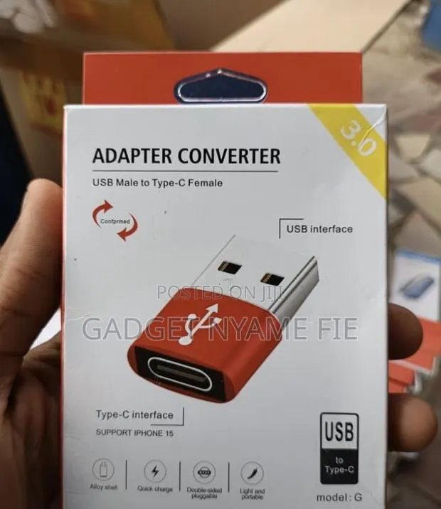USB Adapter Converter (USB Male to Type C) · Photo 1