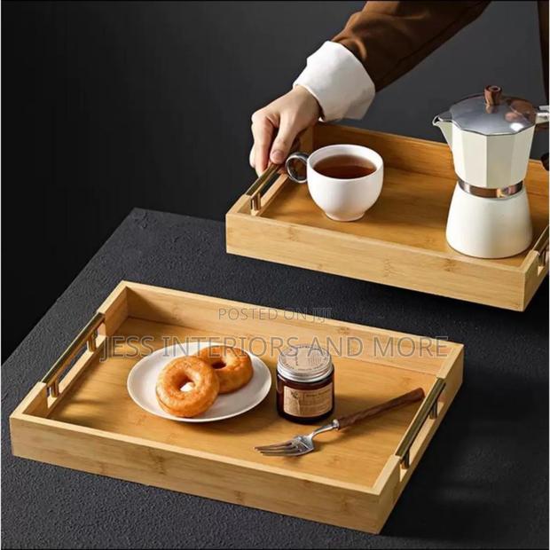 Bamboo Serving Trays 3pcs · Photo 1