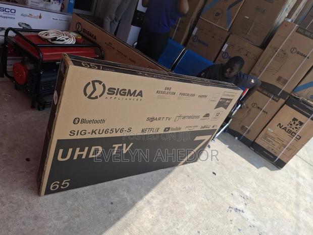 Clear Picture View of Sigma 65 Inches Smart Tv Brand New · Photo 1