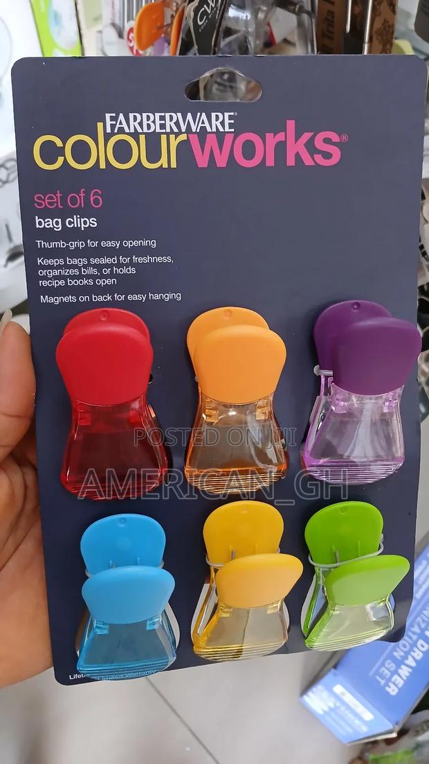 6 Fabareware Bag Clip Set · Photo 2