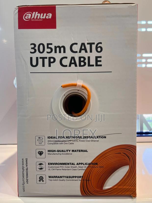 Dahua Cat6 Cable 305m Cca Mixed Copper Pfm922i-6un-C Utp · Photo 1