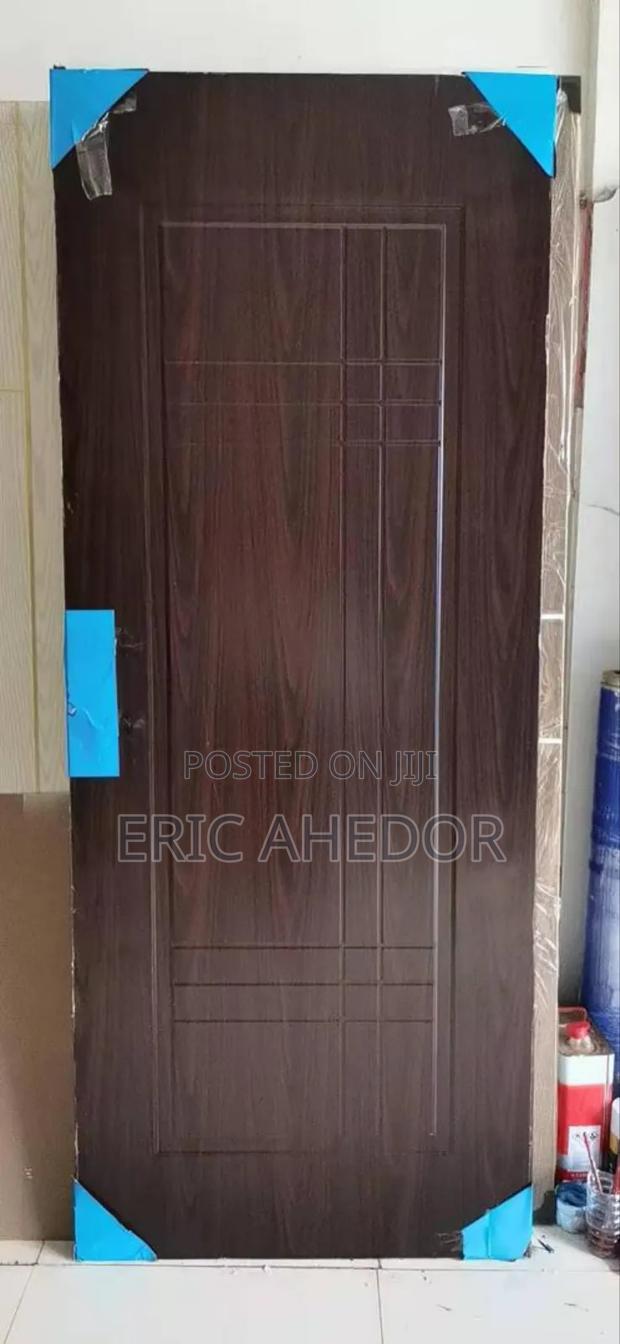 Smooth Design Wooden Metal Security Door and Accessories · Photo 1