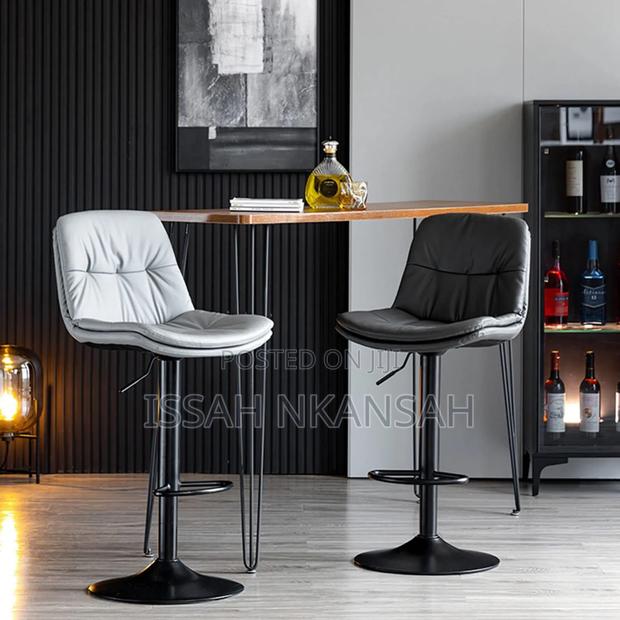 Bar Stool With Back Morden Pu Leather · Photo 2