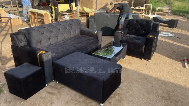 Black Swade Fabric 3 in One and Single Set · Photo 2