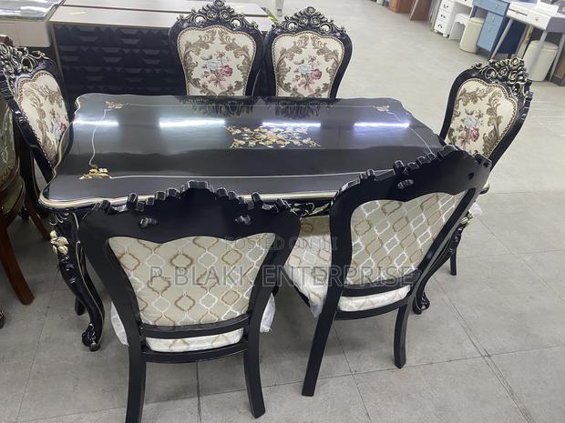 Classic Executive Wooden Royal Dining Table With Chairs · Photo 1