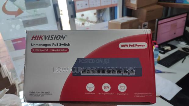 Hikvision Gigabit 8 Port Switch Poe 80w Poe Networking · Photo 1