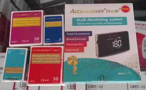 Accu Answer Machine Cholesterol Hb Glucose Uric Acid Monitor Device · Photo 3