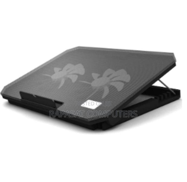 Laptop Stand Plastic (2 Big Fans, Adjustable) · Photo 1