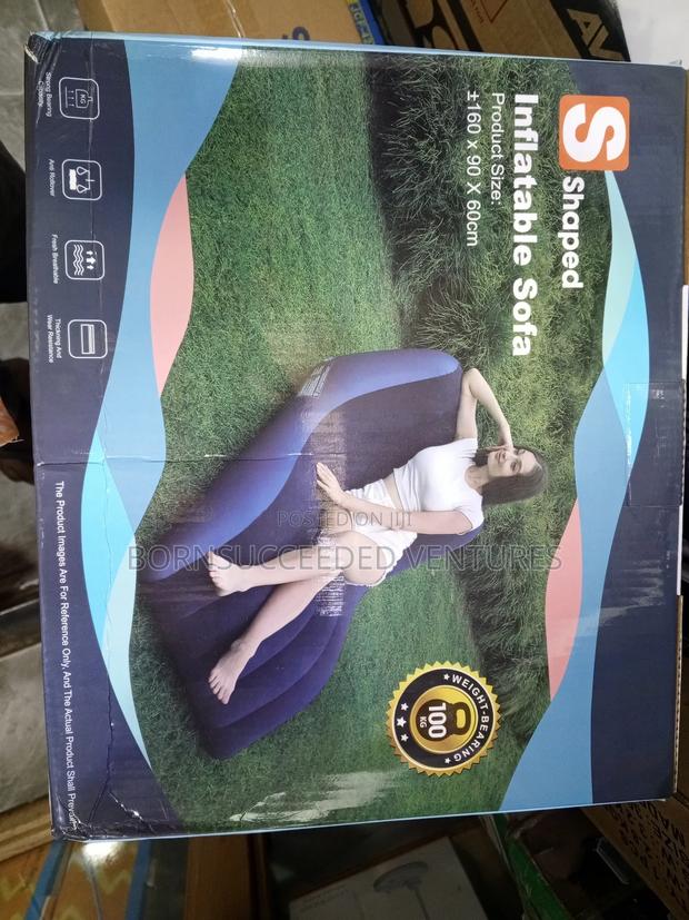 Lazy Sofa Inflatable Folding Louniger Outdoor Sofa Bed · Photo 1
