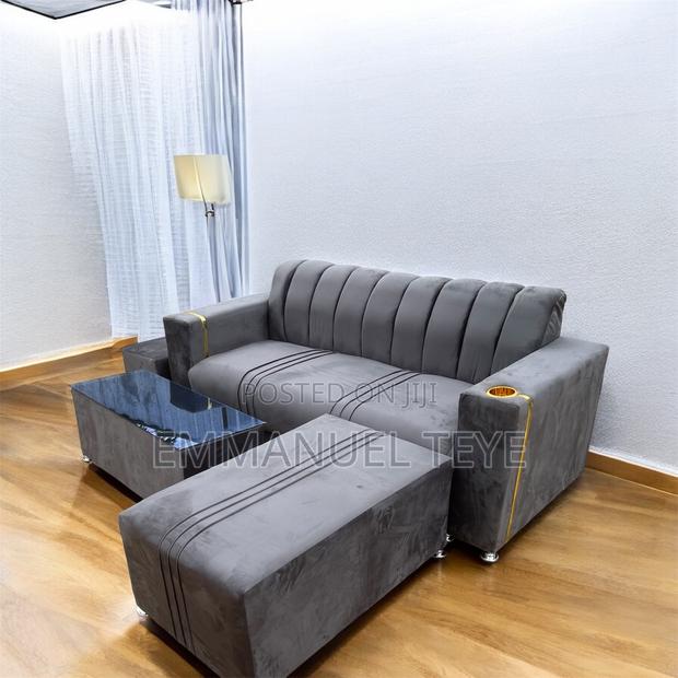 3 in One Sofa Set Made Off Ash Fabric