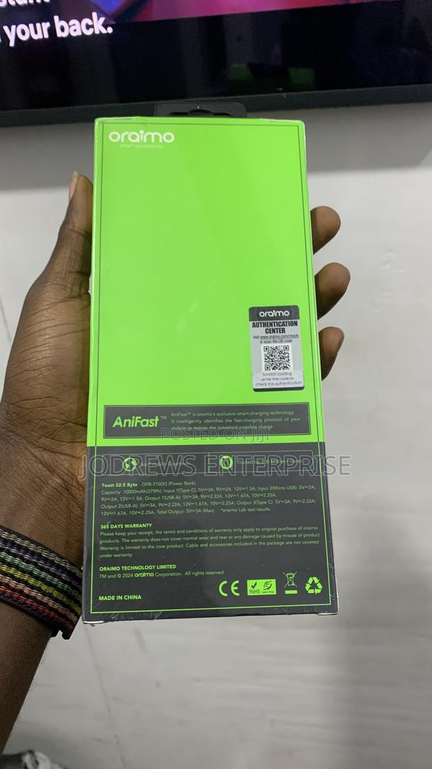 Oraimo Toast 22.5 Byte 10000mah 22.5w Power Bank · Photo 3