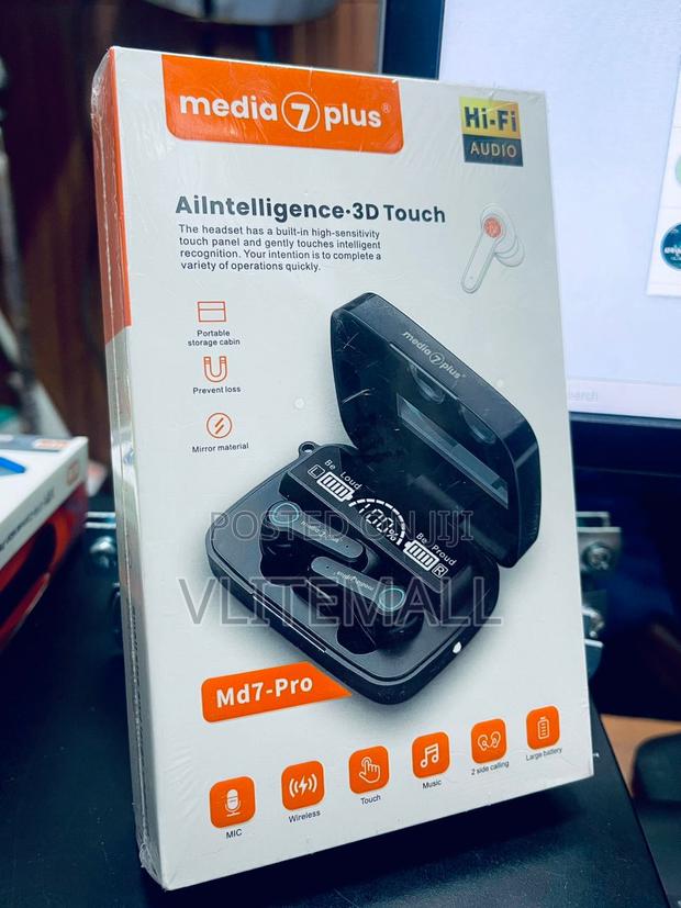 Media 7 Plus Deep Bass Wireless Earbuds (Md7-Pro) · Photo 2