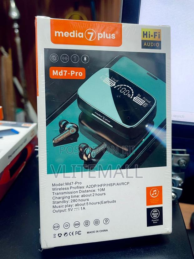 Media 7 Plus Deep Bass Wireless Earbuds (Md7-Pro) · Photo 3