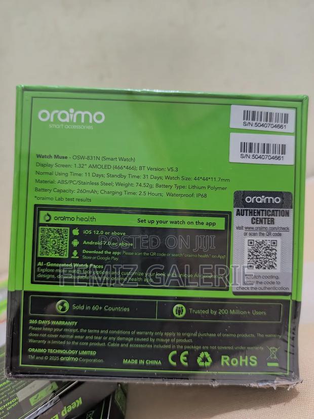 Oraimo Watch Muse 1.32” Amoled Ip68 Smart Watch · Photo 2