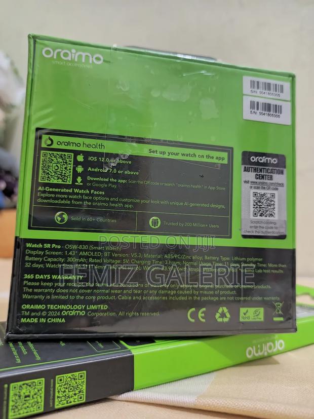 Oraimo Watch 5r Pro 1.43" Amoled 2.5d Smart Watch · Photo 2