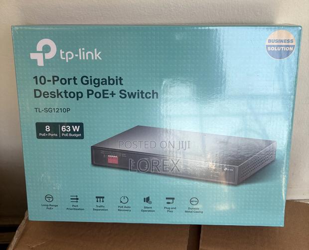 Tp-Link 8-Port Poe Gigabit Desktop Switch Tl-Sg1210p · Photo 1