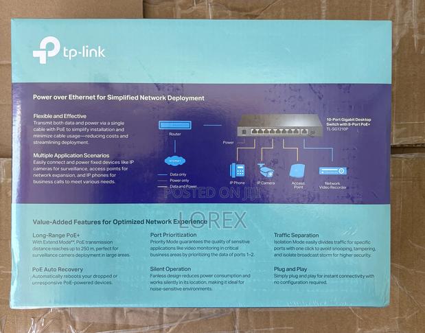 Tp-Link 8-Port Poe Gigabit Desktop Switch Tl-Sg1210p · Photo 2