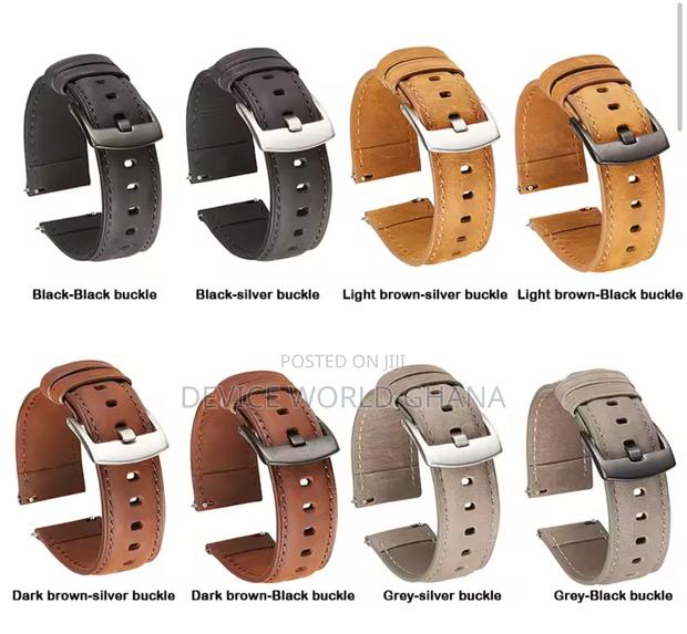 Uthi Leather Strap for Samsung Watches Fossil Oriamo Huawei · Photo 1