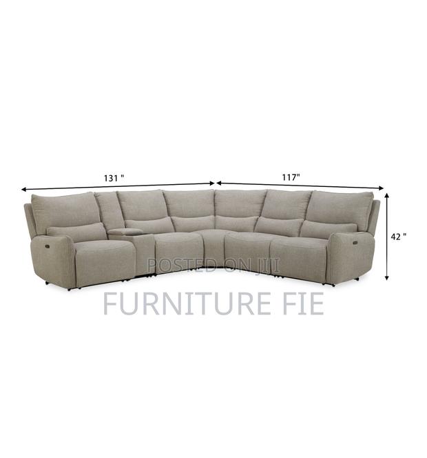 Olper 6-Pc. Fabric Sofa With Power Recliners,Console-Usa. · Photo 4
