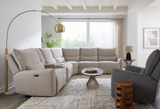 Olper 6-Pc. Fabric Sofa With Power Recliners,Console-Usa. · Photo 1