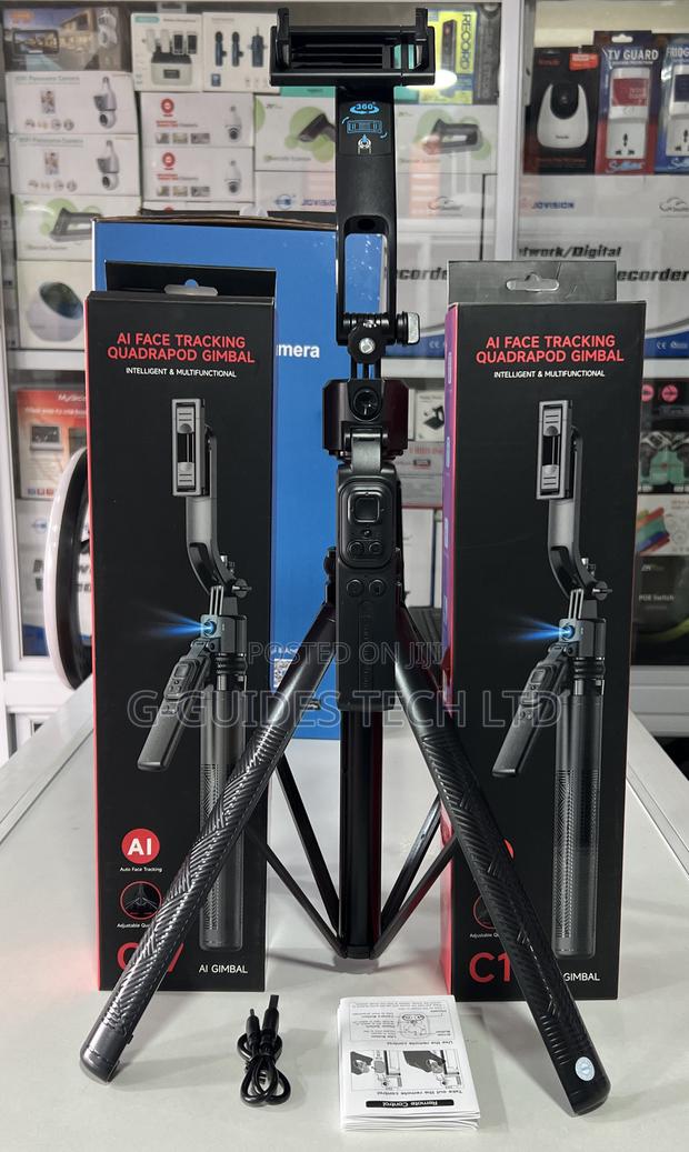 C17 Selfie Stick Ai Face Tracking Quadrapod Gimbal · Photo 2