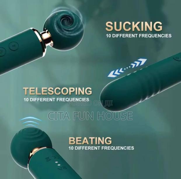 3 in 1 Sucking , Slapping , Thrusting Magic Wand Vibrator · Photo 2