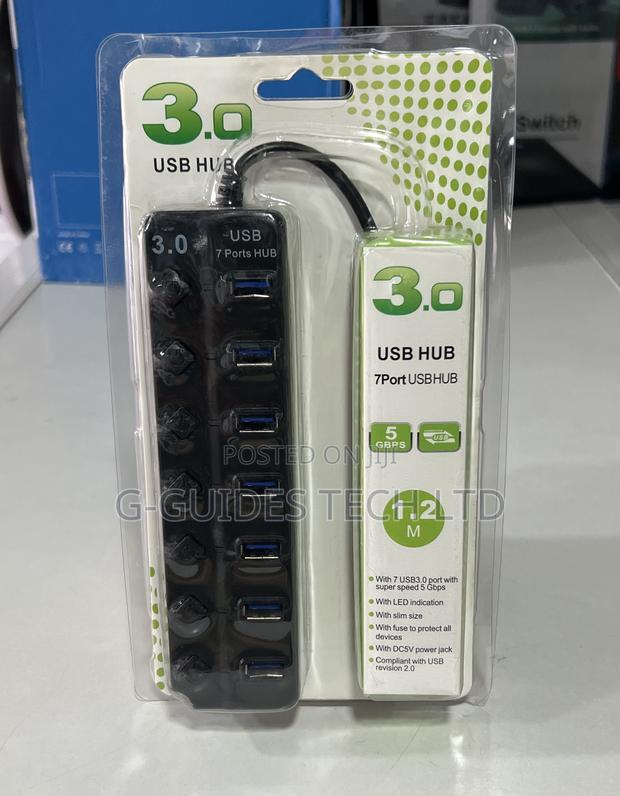 7-Port Usb 3.0 Hub ,7port 3.0 Usb Hub With Super Speed 5gbps · Photo 2