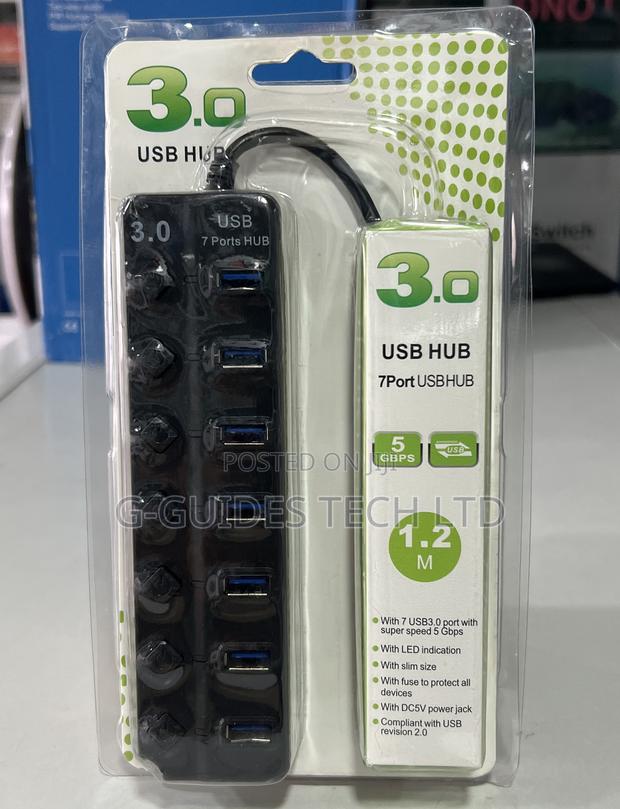 7-Port Usb 3.0 Hub ,7port 3.0 Usb Hub With Super Speed 5gbps · Photo 3