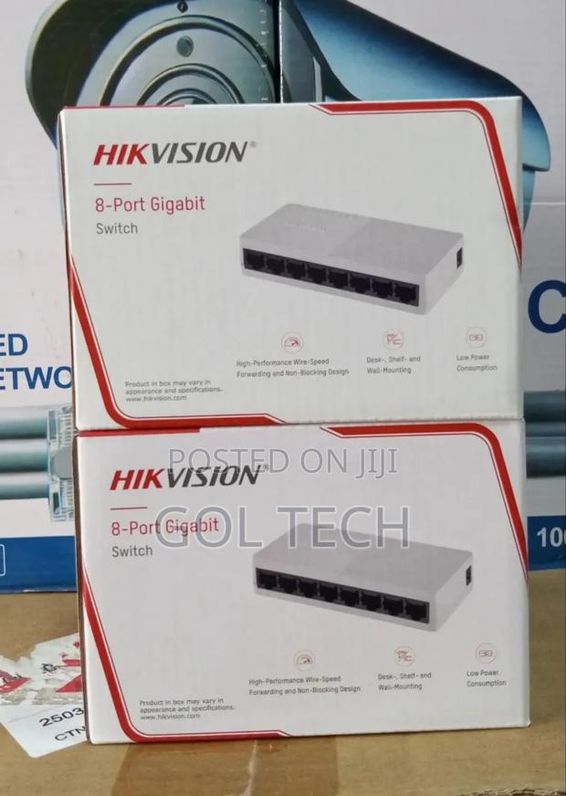 8port Gigabit Desktop Switch Hikvision Ds-3e0608d-O · Photo 1