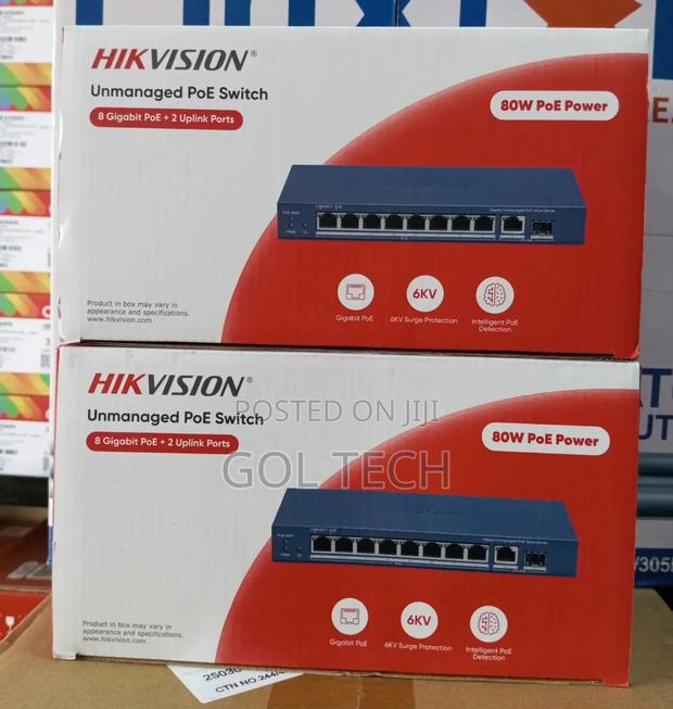 8port Gigabit Poe Switch Unmanaged With 2uplink Hikvision · Photo 2