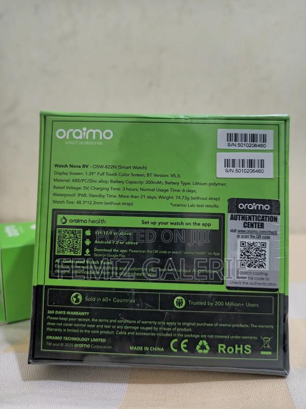 Oraimo Watch Nova Rv 1.39" Hd Video Faces Support · Photo 3