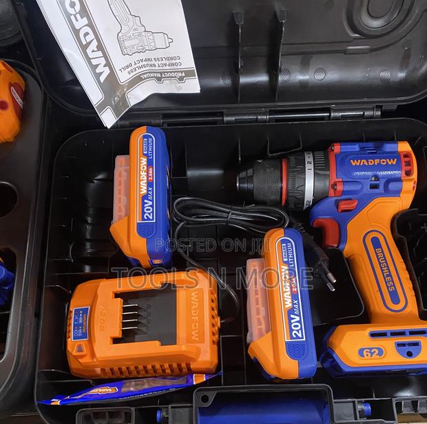 Wadfow 62nm Compact Brushless Cordless Impact Drill 20v · Photo 2