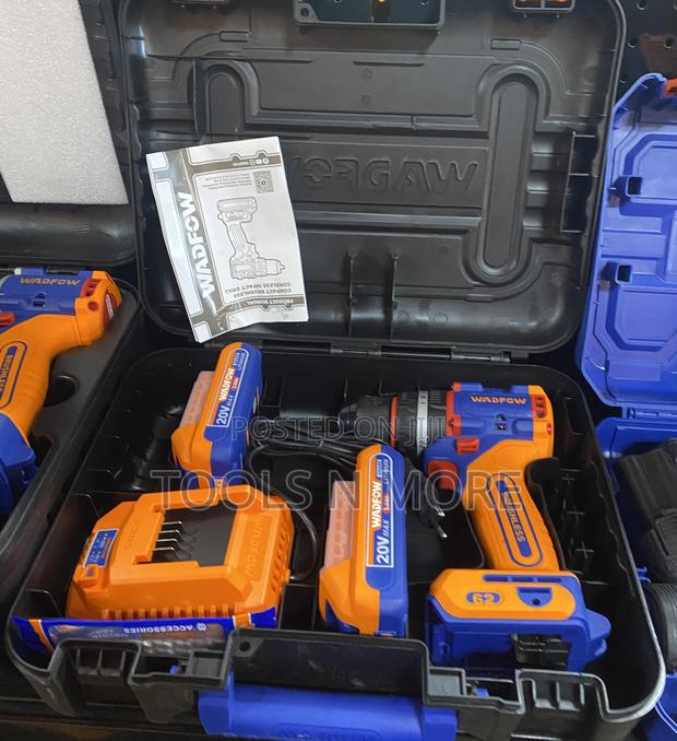 Wadfow 62nm Compact Brushless Cordless Impact Drill 20v · Photo 1