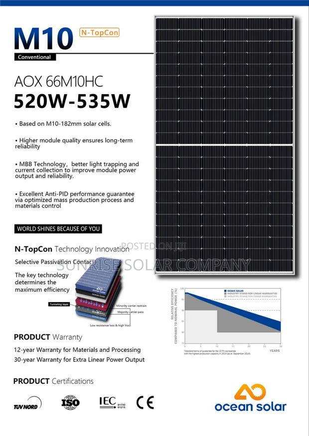 Solar Panel Mono 520w · Photo 2