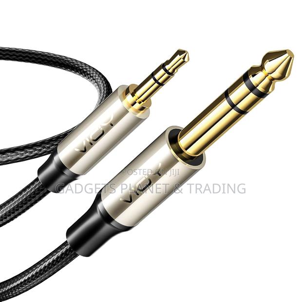 3.5mmtrs 1/8" Male to 6.35mm 1/4" Aux Cord - 1.5m · Photo 1