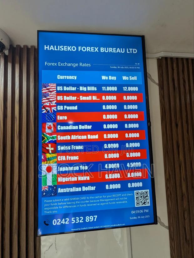 43 Inch Exchange Rates Board · Photo 1