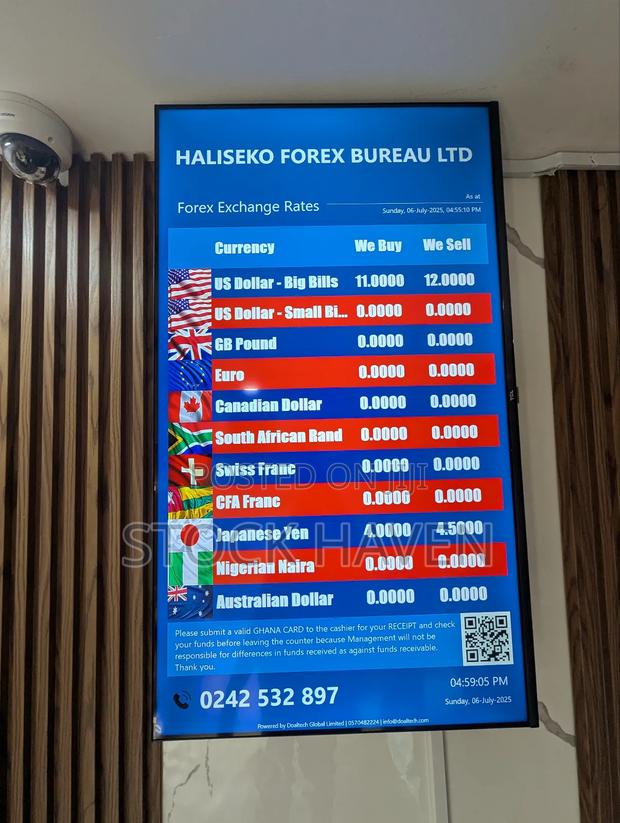 43 Inch Exchange Rates Board · Photo 2